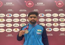 एशियाई चैंपियनशिप के पहले दिन भारत ने जीते तीन पदक