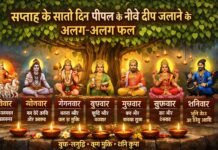 हर दिन पीपल के नीचे दीप जलाने का अलग फल