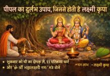 पीपल का एक दुर्लभ उपाय, जिससे मिलती है मां लक्ष्मी कृपा