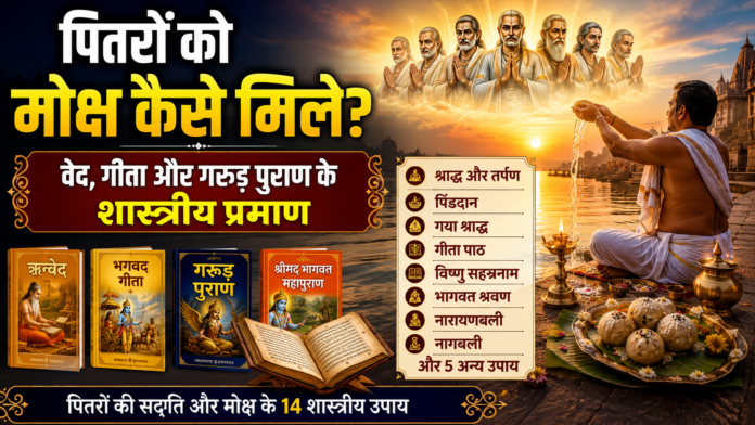 e56fb7f2-f150-48a2-80fe-fe0d362c0328 वेद, भगवद्गीता और गरुड़ पुराण के अनुसार पितरों की मोक्ष प्राप्ति के शास्त्रीय उपाय