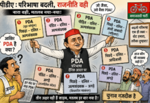 पीडीए या धोखा : परिभाषा बदलती रही, राजनीति चलती रही PDA की बदलती परिभाषाएं: क्या चुनावी गणित के अनुसार बदल रहा है समाजवादी पार्टी का नया नारा?