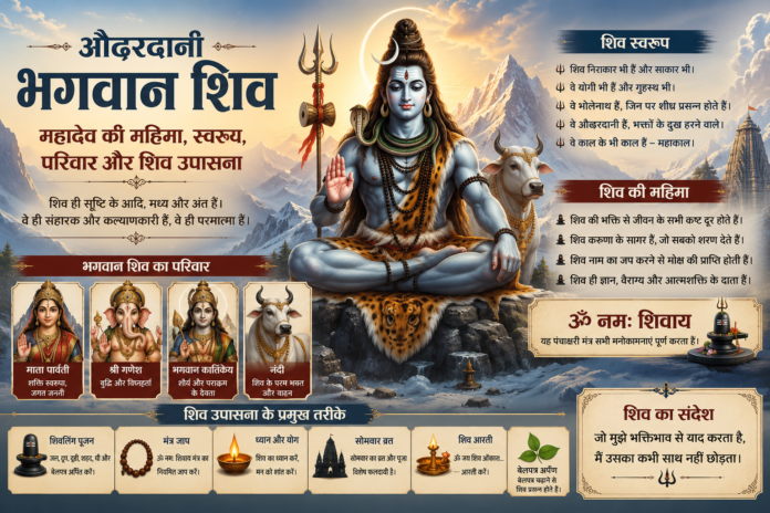 औढरदानी भगवान शिव का दिव्य स्वरूप