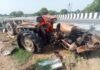 ट्रक और ट्रैक्टर की चपेट में आने से तीन कांवड़ियों की मौत
